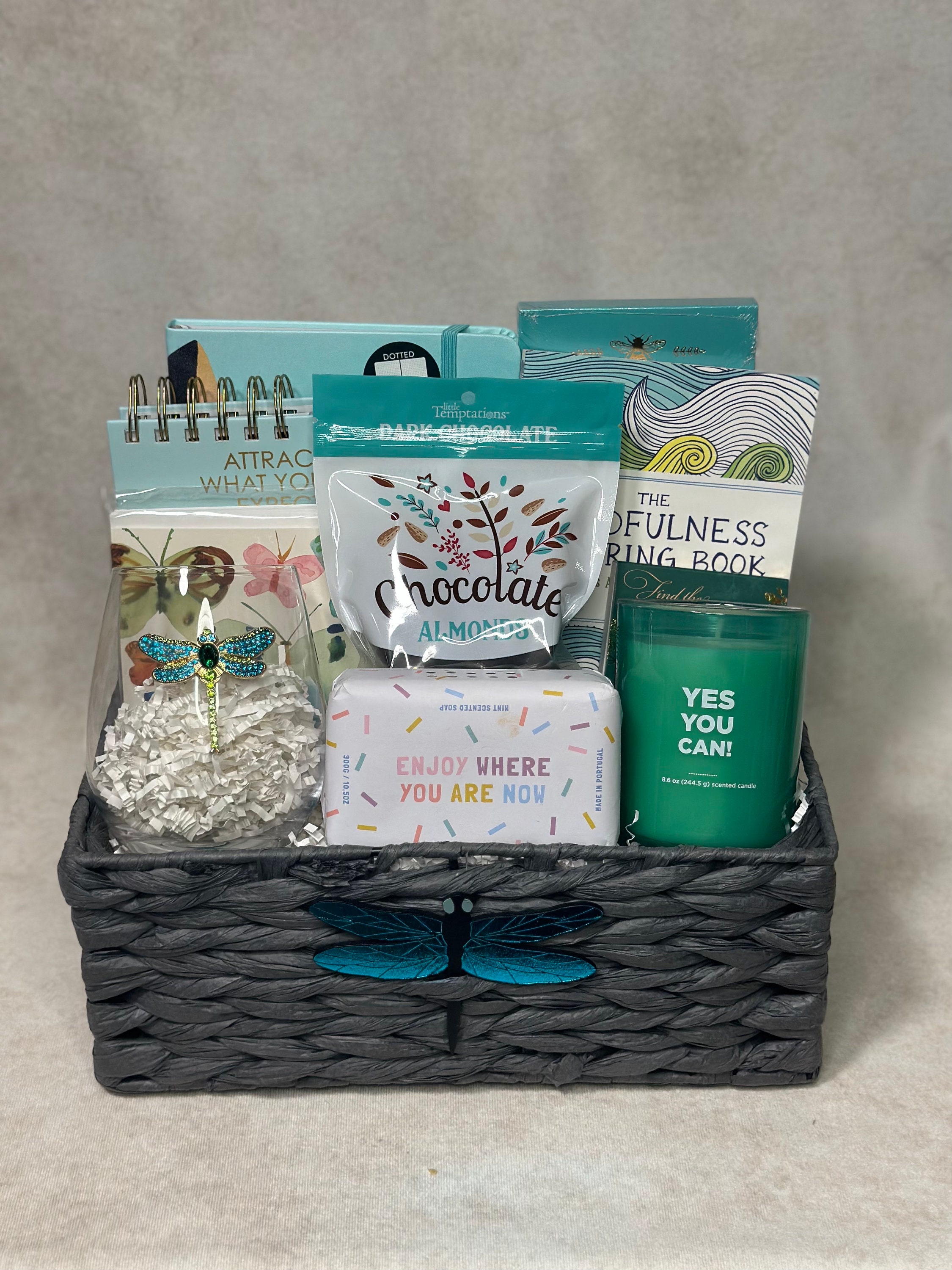 Encouragement Gift Basket, Thinking of You Basket, Energy Care Basket, Motivational Gifts, Self