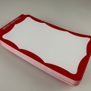 Red Border Unzerstörbare Eierschale Graffiti Sticker Pack mit 100 Stück