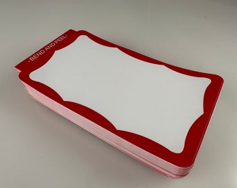 Red Border Indestructible Eggshell Graffiti Sticker Pack of 100