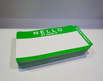 Hello My Name Is Green Unzerstörbare Eierschale Graffiti Sticker Pack 100 Stück