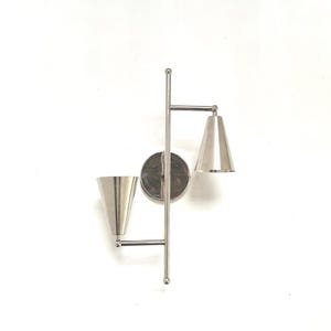 Stilnovo Style Polished Chrome Wall Sconce Lamp