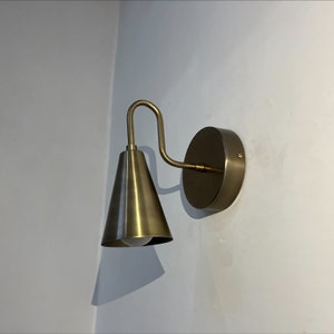 Wall Sconce Lamp, Bathroom Lamp Wall Light Fixture, Mid Century Shade Cone