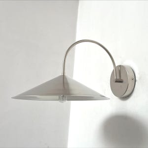 Mid Century Polished Chrome Wall Sconce: Handmade Decorative Lighting