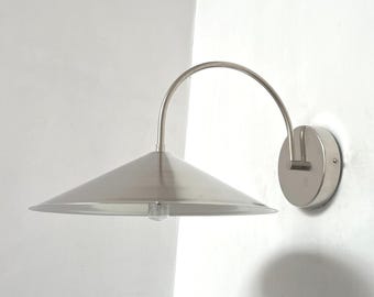 Mid Century Polished Chrome Wall Sconce: Handmade Decorative Lighting