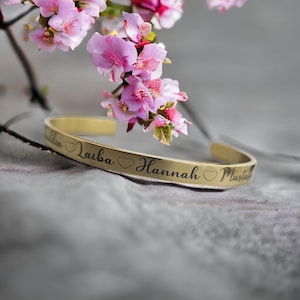 Personalised Engraved Cuff Bracelet, Quote Engraved Bracelet, Bridesmaids Gift, Cuff Bangle, Gold Cuff Bracelet, Silver Bracelet,Gold Bangle