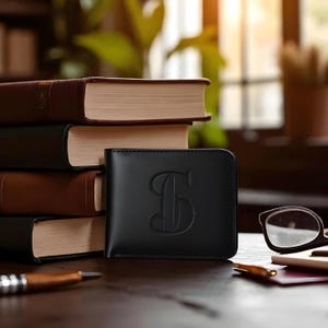 Personalized wallet,Engraved Genuine Cowhide Leather Wallet, Groomsmen Wallet, Custom Wallet, Boyfriend Gift,Gift for Him,gift for men