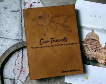 Personalised Engraved Notebook,Engraved Journals for Women Men Valentines Gift for Him Her,Engraved Diary A6 Size PU Leather