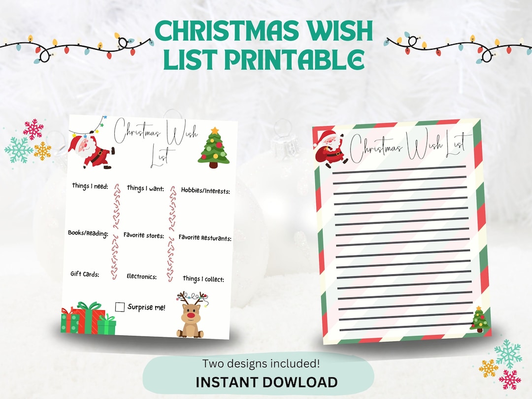 Christmas Gift List Printable - Il 1080xN.5520982969 818s 