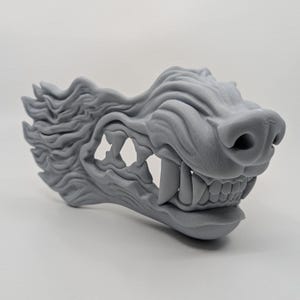 Wolf Mask Costume Accessories Cosplay Wearable / Decorative Wolf Half Face Wearable Mask oni Demon Samurai / Japanese style / Cosplay