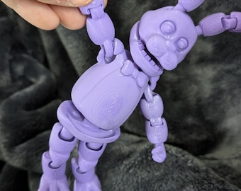 Bonnie / FNAF / Articulating Action Figure Sensory Toy / Five Nights at Freddy's Fidget Toy / Gift for FNAF fans / FNAF collectible