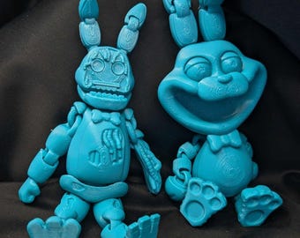 Withered Bonnie and Smiling Bonnie / FNAF / Five Nights At Freddy's 2 Flexi Sensory / Five Nights at Freddy's Fidget Toy / FNAF collectible