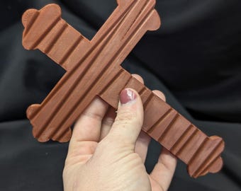 Roblox Doors / phasmophobia Game Inspired Crucifix Replica / 3D Printed / Wooden Cross Pattern / Crucifix Doors