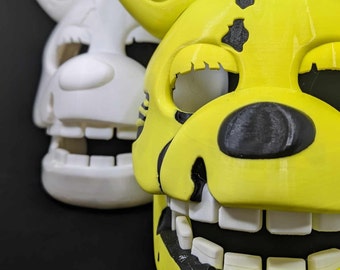 Spring Bonnie Mask DIY Kit, Yellow Rabbit FNAF Fan Art