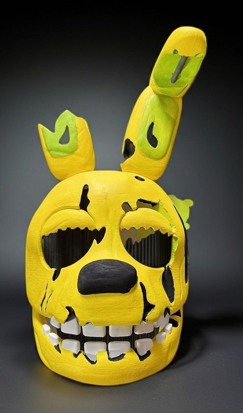 Spring Trap Mask Only Springtrap Mask (FNAF / Five Nights at Freddy’s) DIY KIT Fan-created ...