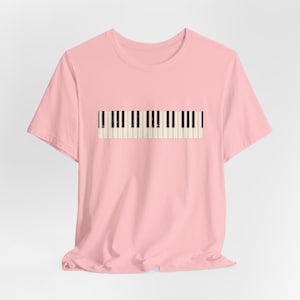 Piano Keys T-Shirt, music, gift for Pianist , piano player, Unisex Jersey Short Sleeve Tee