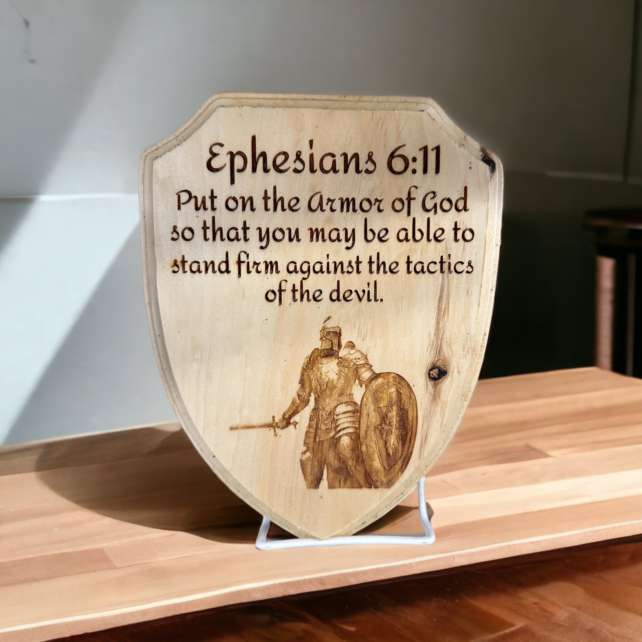 Armor of God Shield, Armor of God Décor, Ephesians 6 11 Art, Christian
