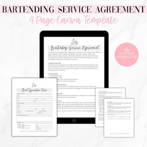 Bartending Contract Template Mobile Bar Contract Mobile Bar Contract