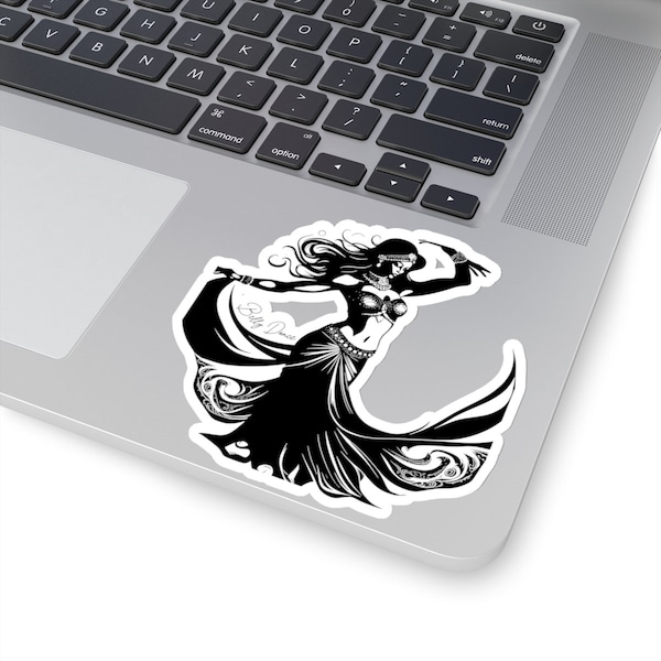 belly dance vinyl silhouette sticker flowing dancing decor sticky expression art inspiring costume beautiful gift female dancer enthusiasts