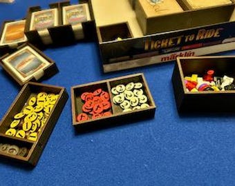 Insert/Organizer Compatible with Ticket To Ride Märklin (digital cut file)