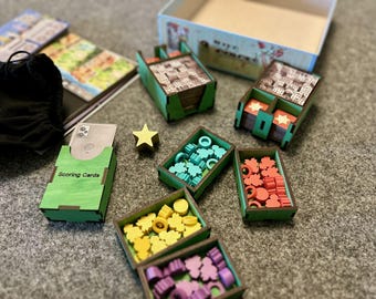 Insert/Organizer Compatible with Cities Board Game  (digital cut file)