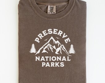 Respect Local Wildlife Tshirt, Protect National Parks, Camping Outdoors Granola Girl Shirt, Environmental Tshirt, Comfort Colors