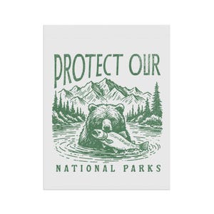 Schützen Sie unsere Nationalparks Gartenbanner - Outdoor Home Decor, Yard Flagge, Naturliebhaber Geschenk, Umweltschutz, Earth Day Bild 5