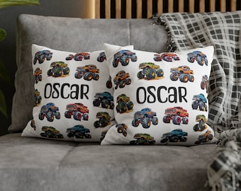 Aangepaste Monster Truck-kussensloop, Monster Truck, Monster Truck voor jongens, Custom Monster Truck