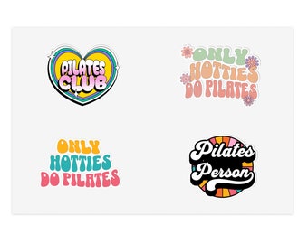 Pilates Lovers Sticker Sheets, Pilates Gifts, Only Hotties do Pilates, Club Pilates, Pilates Instructor Gift