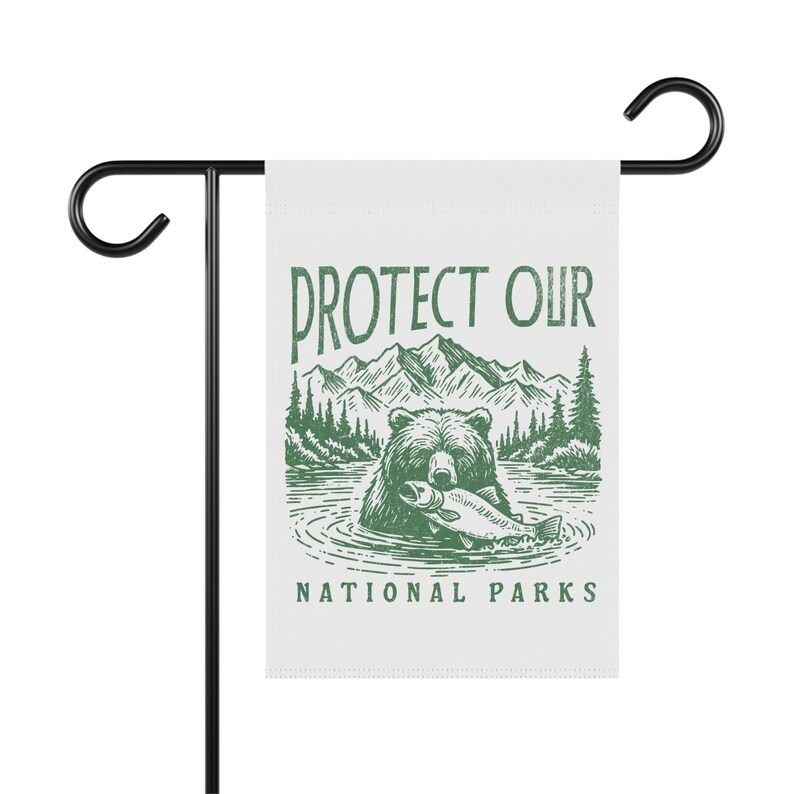 Schützen Sie unsere Nationalparks Gartenbanner - Outdoor Home Decor, Yard Flagge, Naturliebhaber Geschenk, Umweltschutz, Earth Day Bild 6