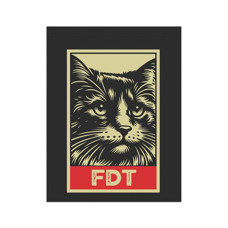 Subtle Anti Trump Flag, FDT, Anti-MAGA, Kamala Gift, Floral Flower Garden Lawn Sign, Resistance, Trump Fascism, Liberal Activist, Leftist image 5