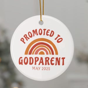 Personalized Godparent Ornament Gift For Godparent Keepsake Christmas Gift Godparent Proposal Gift God Parent Ornament Baptism Gift