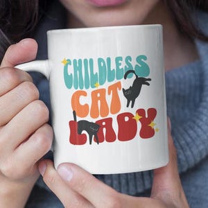 Childless Cat Lady Kamala Mug, Cat Ladies Era Coffee Cup, President Election 2024 Democrat Coffee Cup