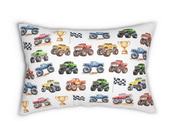 Monster Truck Pillow, Monster Truck, Boys Monster Truck, Custom Monster Truck