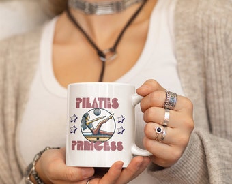 Personalized Pilates Princess Coffee Mug, Club Pilates, Pilates Instructor Gift and Accessories