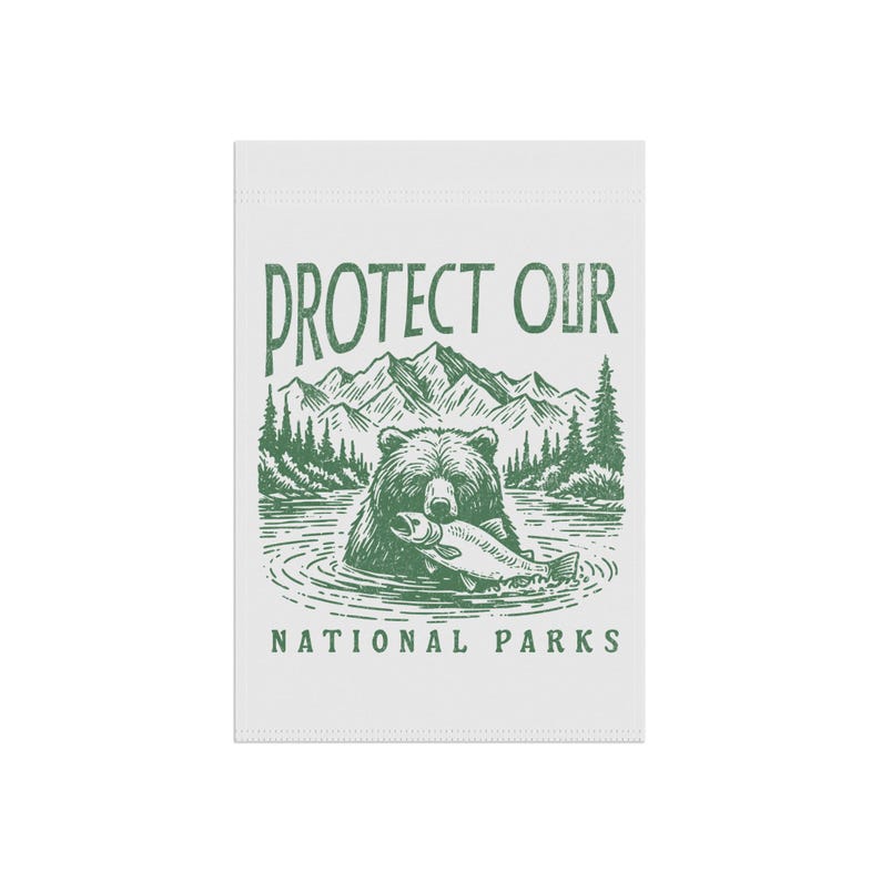 Schützen Sie unsere Nationalparks Gartenbanner - Outdoor Home Decor, Yard Flagge, Naturliebhaber Geschenk, Umweltschutz, Earth Day Bild 7