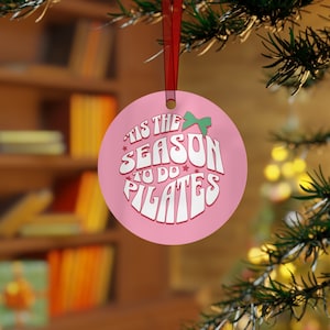 Pilates Girl Ornament, In My Pilates Era, Club Pilates, Pilates Ornament, Pilates Teacher Gift, Best Pilates Instructor, Pilates Gifts