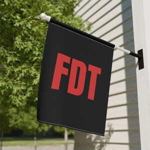 FDT Flag, Subtle Anti Trump Flag, Anti-MAGA, Kamala Gift, Floral Flower Garden Lawn Sign, Resistance, Trump Fascism, Liberal Activist