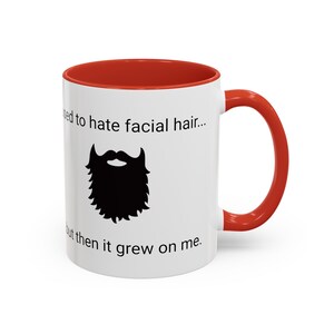 Dad Joke Coffee Mug - &quot;I used to hate facial hair...&quot; - Hilarious Gift for Dads and DIY Enthusiasts - Punny Coffee Cup for Laughs