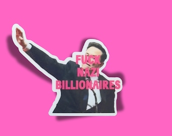 Anti Elon Musk sticker