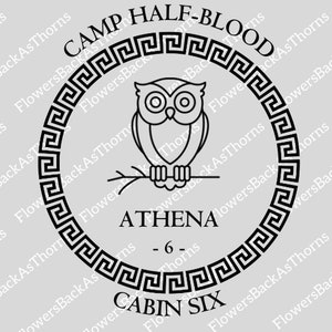 Shop Premium Camp Half Blood Cabin 6 Athena T-Shirt - Davson Sales