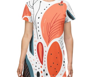 Personalized Geometric Fun T-Shirt Dress