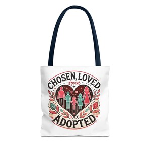 Adoptions-Andenken-Einkaufstasche - Perfektes Geschenk für Adoptivfamilien, besondere Erinnerungen und Anlässe, maßgeschneiderte Familientasche.