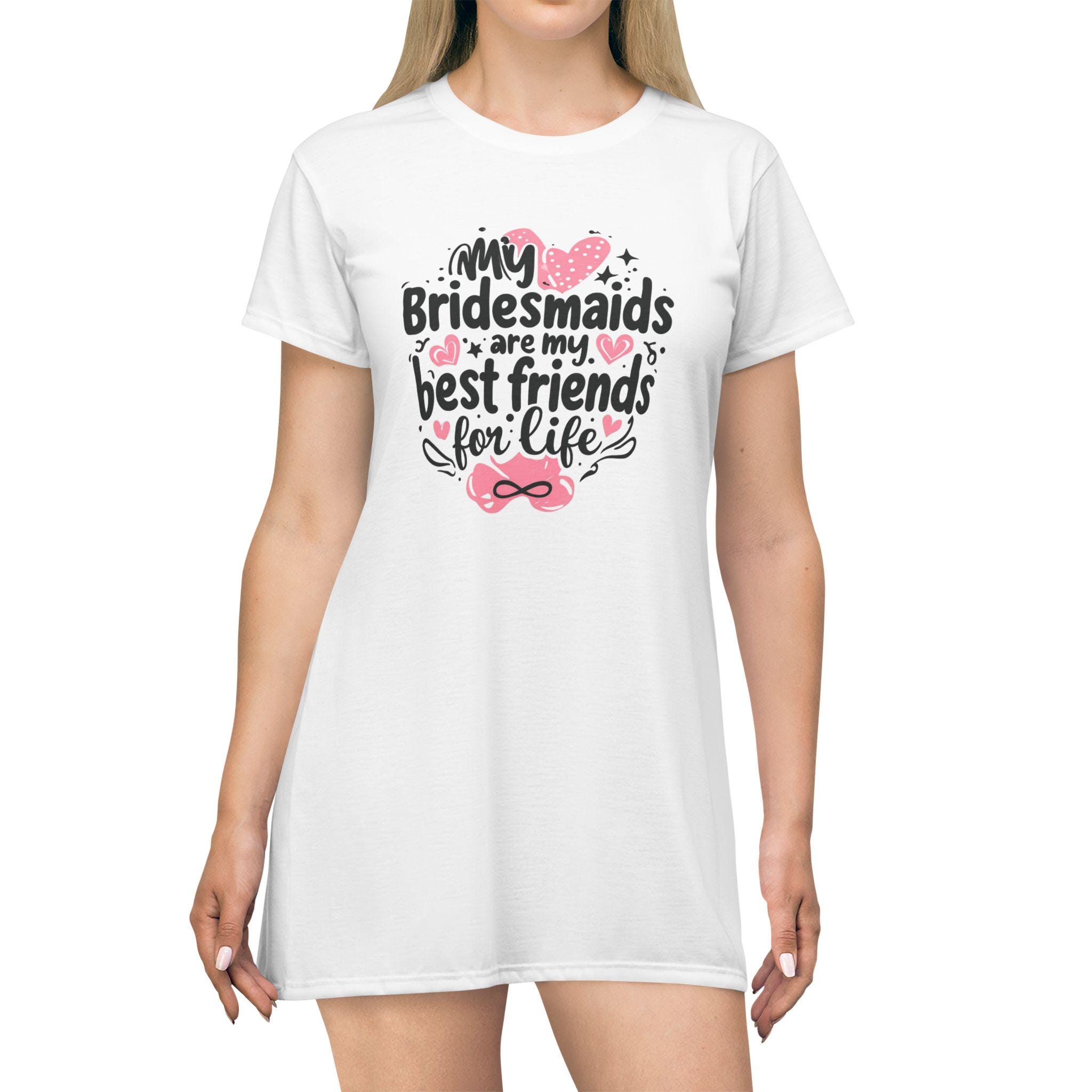 T-shirt Dress - (bridesmaids) - Etsy