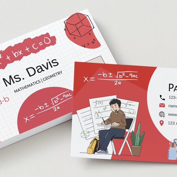 Business Card Math - Etsy