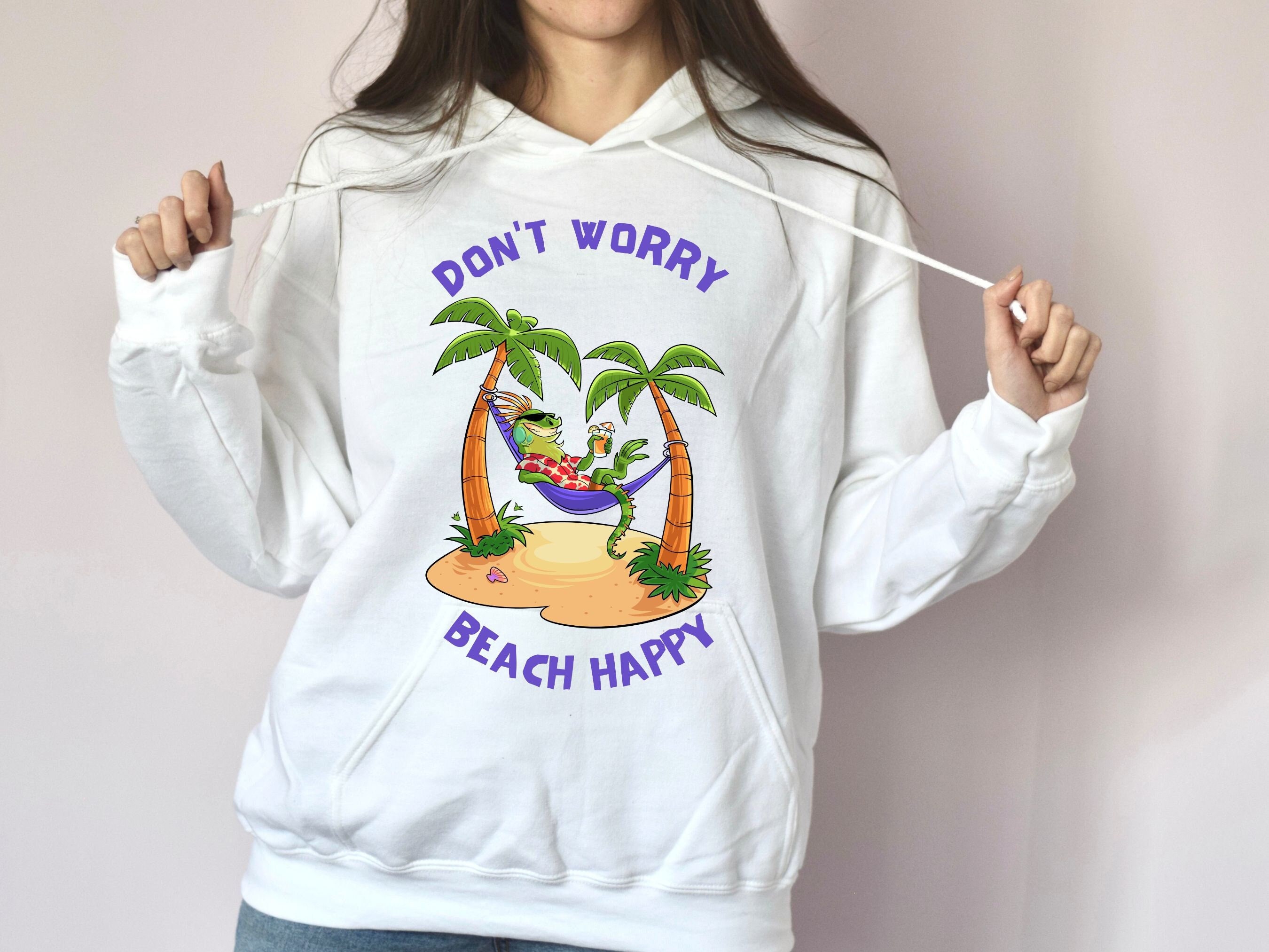 Beach top happy sweatshirt