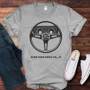 Dodge Challenger Steering Wheel T-Shirt: Muscle Car Enthusiast Tee