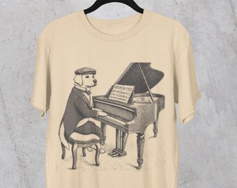 Dog on Grand Piano Tee