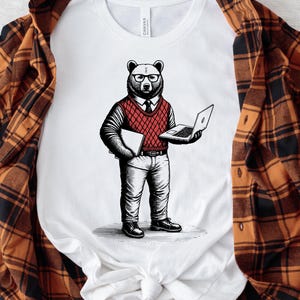 Web Dev Bear Graphic Tee: Datorkodare
