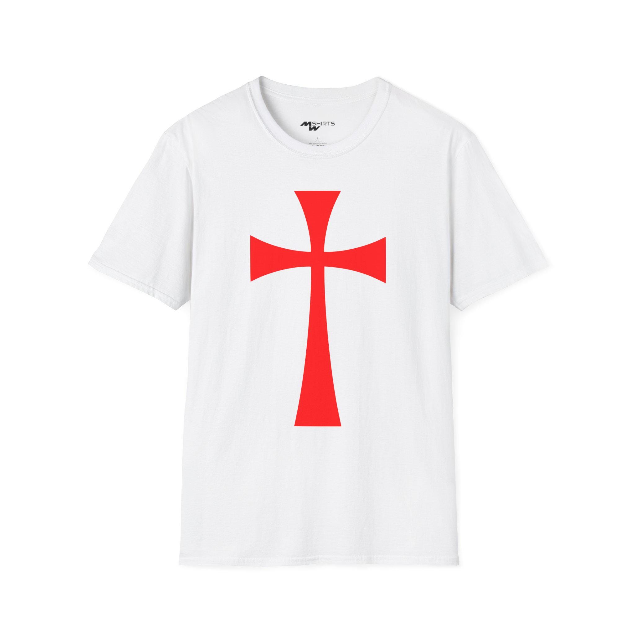 Red Templar Cross T-shirt: Medieval Knight Costume Tee - Etsy