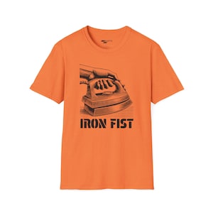 Vintage Iron Fist T-Shirt: Engraved Graphic, Retro Style